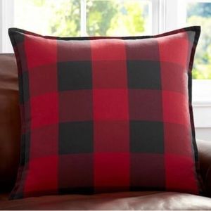 Set of Pottery Barn Buffalo plaid pillow cases (2)